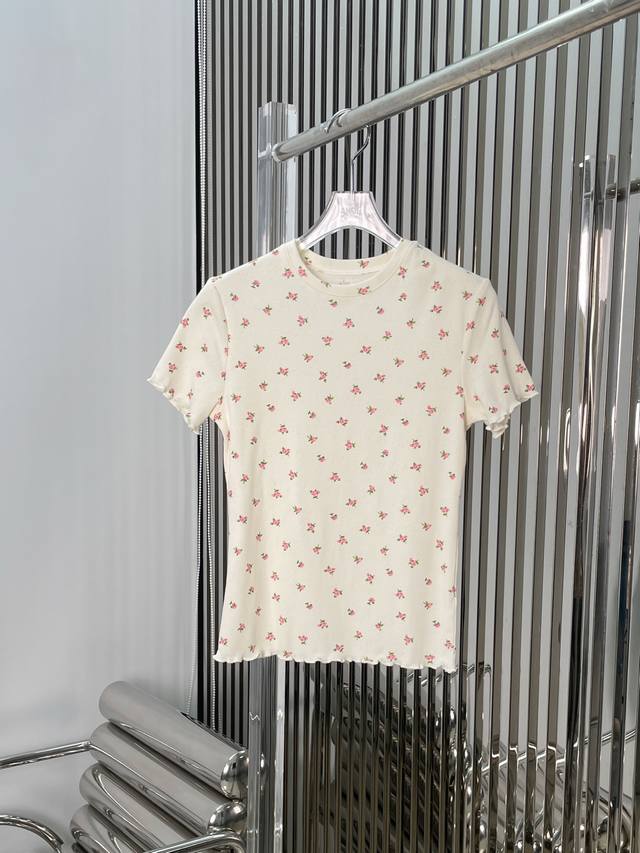 Style Aa78110 Lv purple signature gradient print 25Ss short sleeves Louis Vuitto