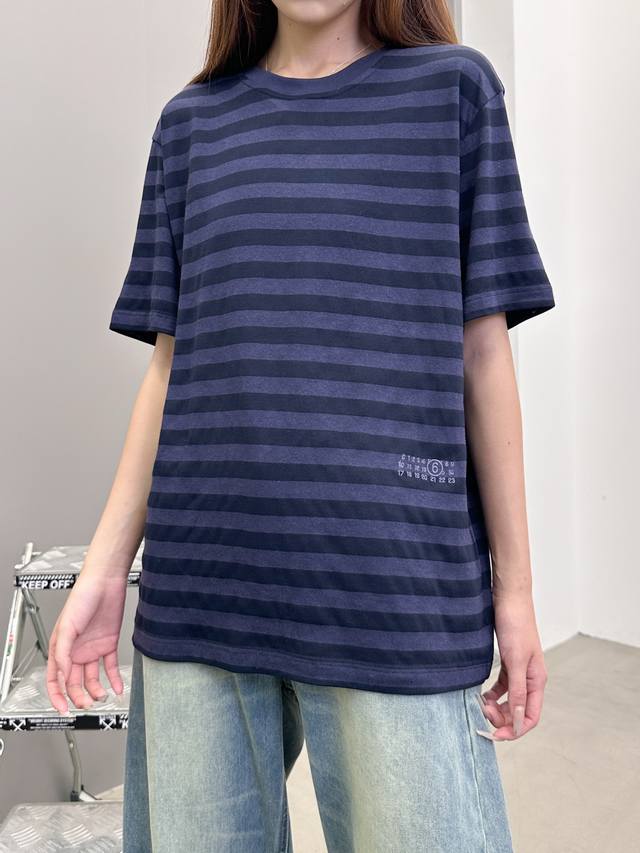 Dior Di*R 25Ss master hand-designed trendy new product printed round neck short-