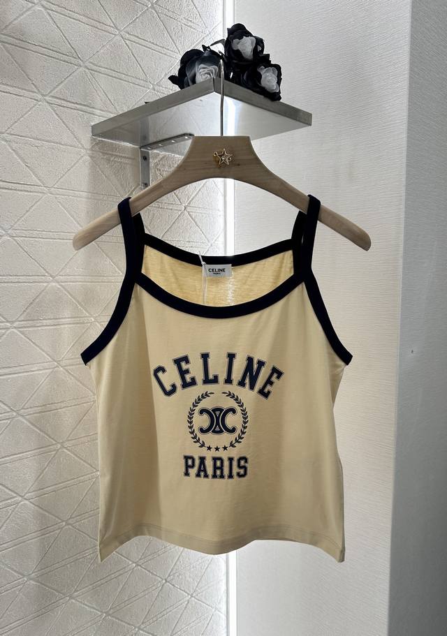 Style No. Y782 Celine classic letter print basic short-sleeved T-shirt Ce temper