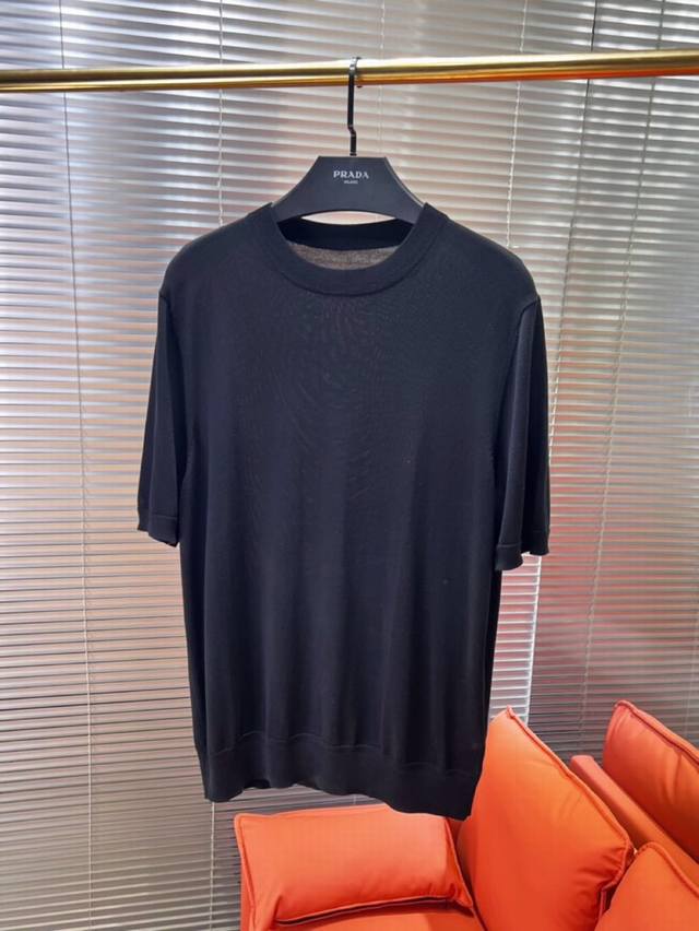 Cd Kaws co-branded series snake-shaped letter embroidery short sleeves knitted p