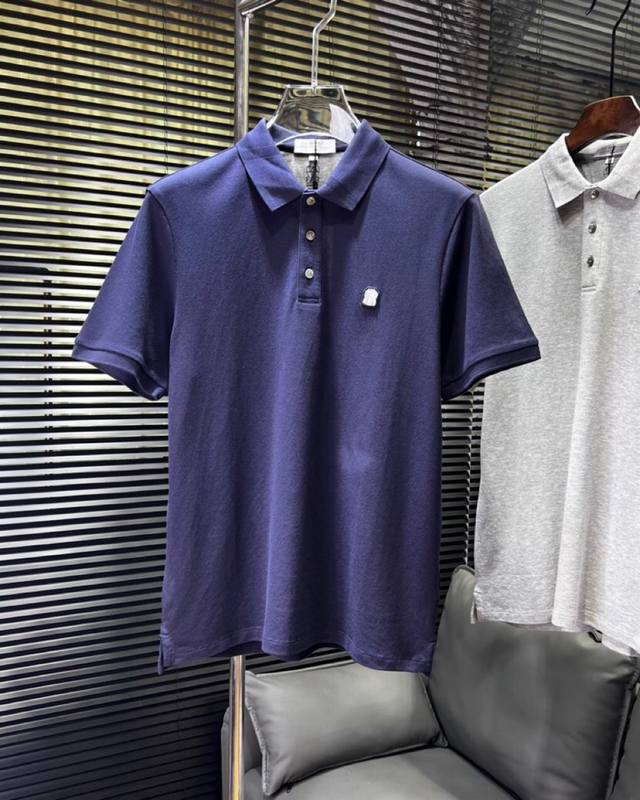 2025Ss series new product Monc*Er. Monc* fashionable round neck short sleeve hig
