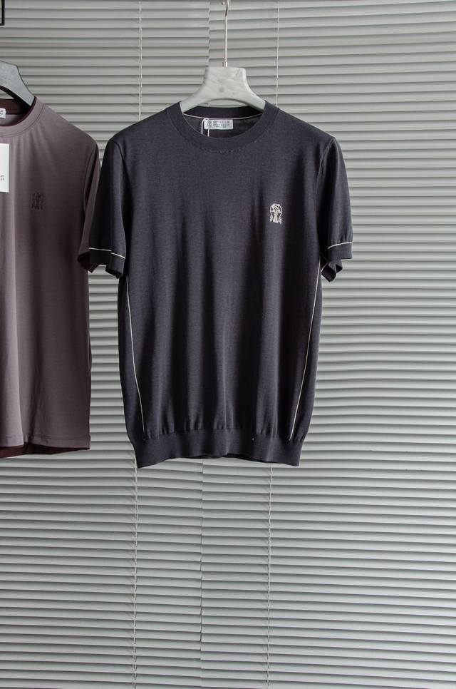 Style No. 20253604 Fend* new style old flower F letter pullover short-sleeved kn