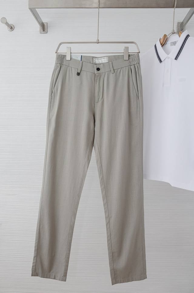 Pr141*2025 Summer new workwear wide-leg trousers classic triangle brand decorati