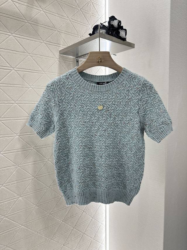 The summer atmosphere is full! Chane* Chanel style embroidered lapel shirt + ela