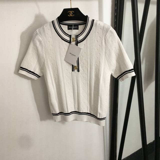 Miumi* 25Ss new lapel dress striped fabric letter embroidery decoration with bel