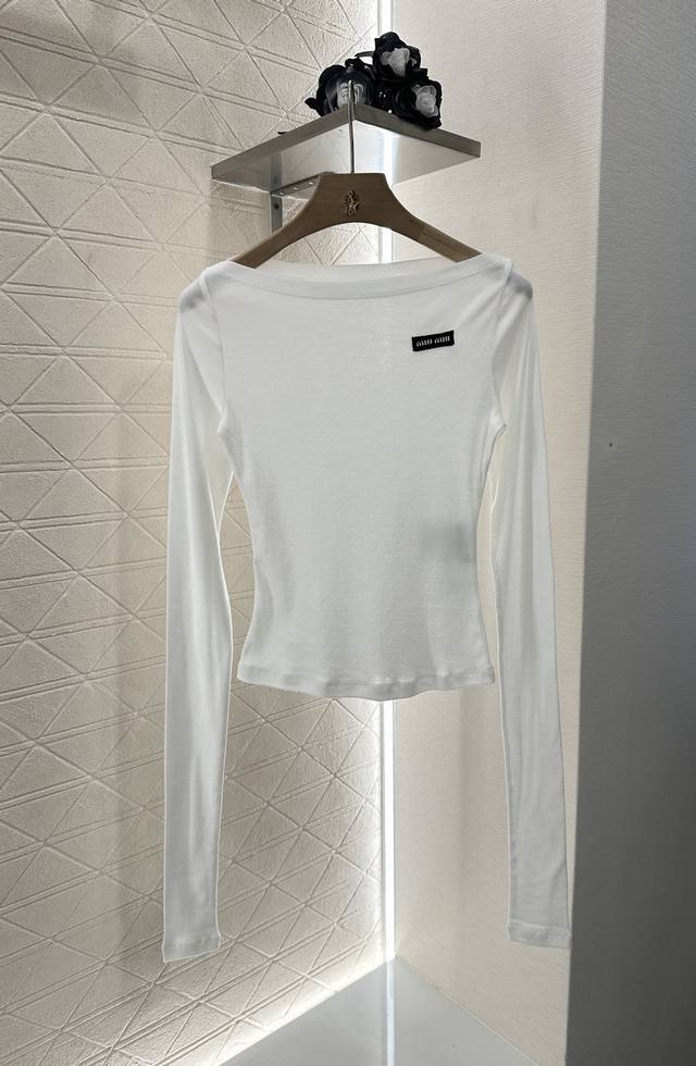 Loew* 25Ss Spring/Summer new round neck small logo embroidered short sleeve T-sh