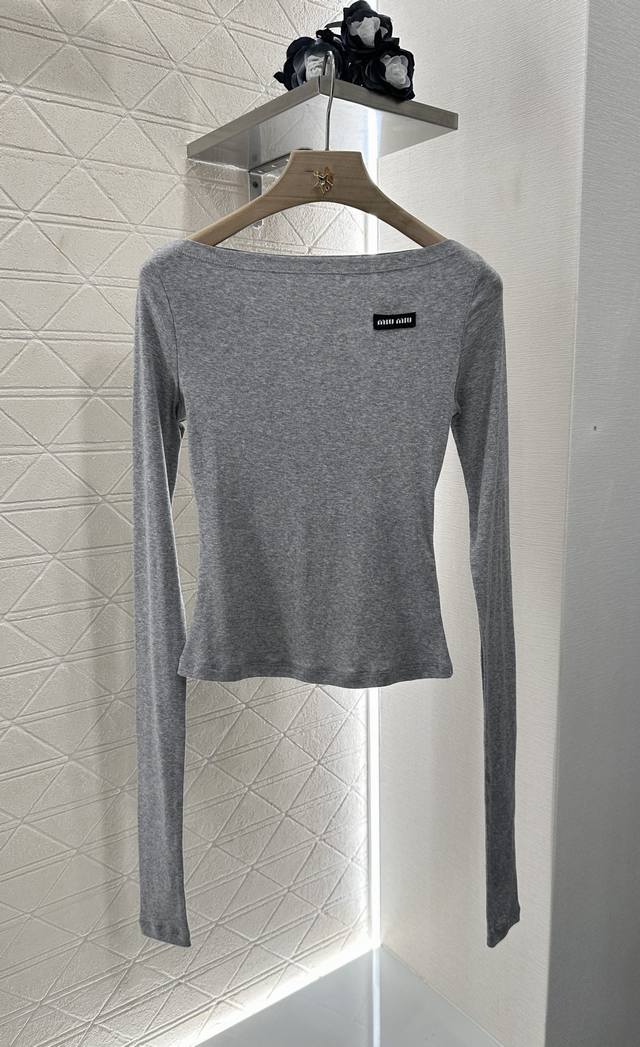 Loew* 25Ss Spring/Summer new round neck small logo embroidered short sleeve T-sh