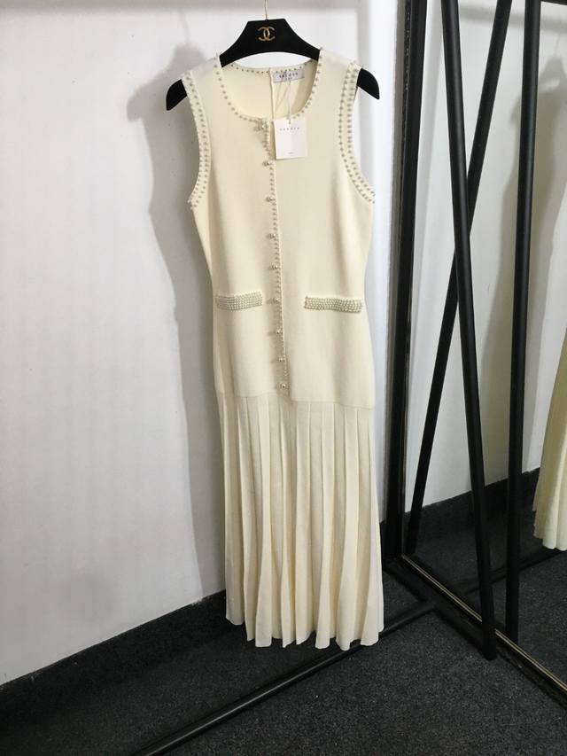 Miumi*2025 new arrivals lace vest Customized Yb silk cotton yarn weaving texture