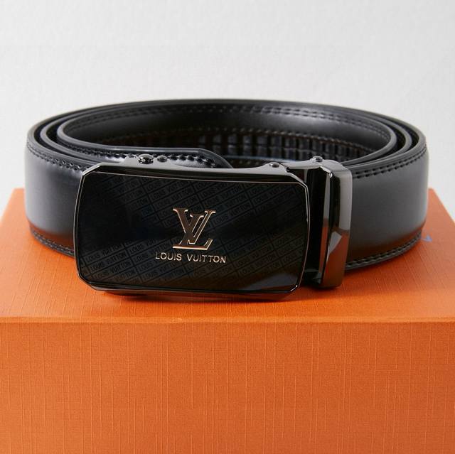 Original Louis Vuitton Louis Vuitton reflective glossy automatic smooth buckle h