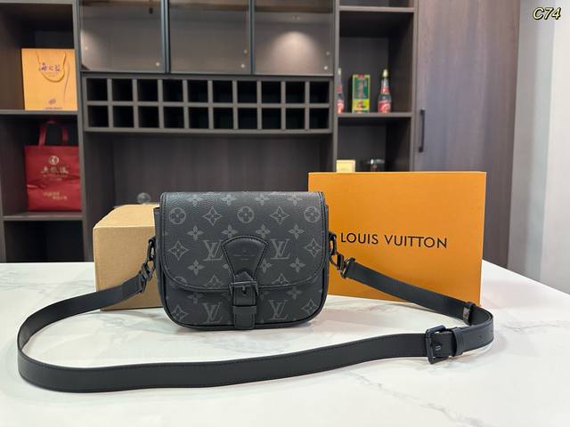 Folding box airplane box Lv Montsouris messenger bag saddle bag Chip version use