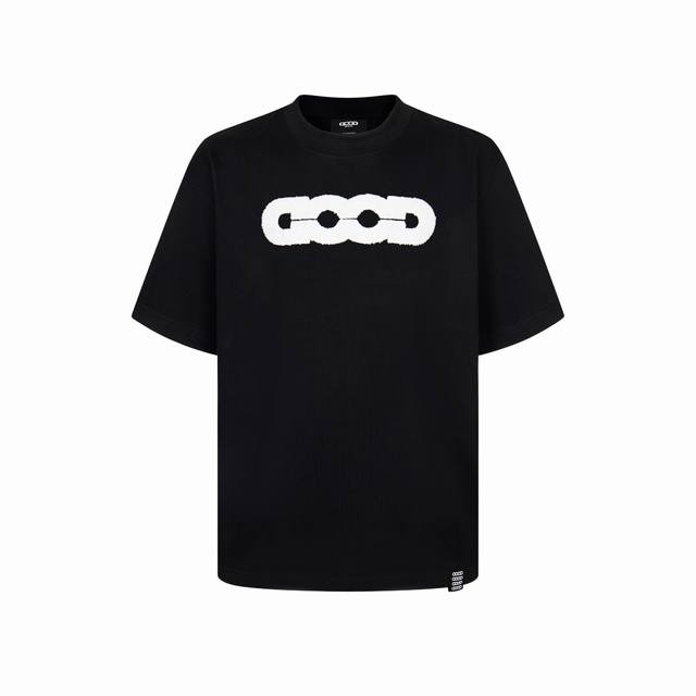 Goodbrand Earth jacquard wet towel embroidery round neck short-sleeved T-shirt u