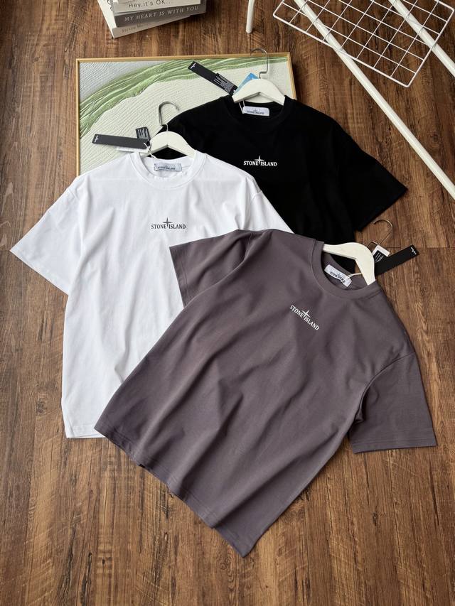 Stone Island round neck micro-tide short-sleeved T-shirt. In the field where fas