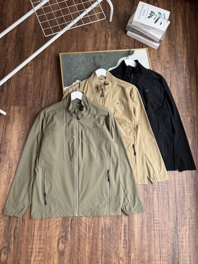 Unlock the code for men's spring and summer style: Lulu Men's Stand Collar Jacke