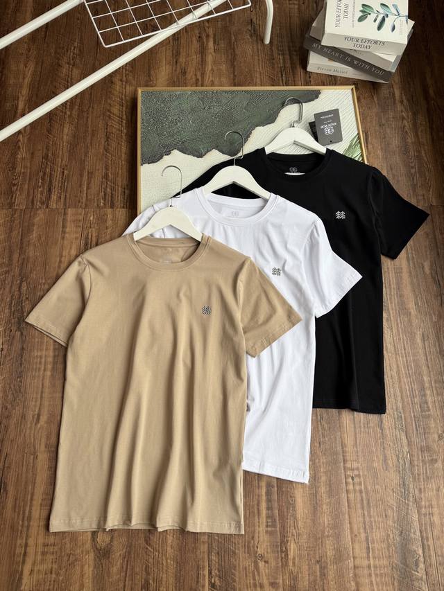 Kolon's new T-shirt is made of ice-ceramic cotton. An excellent round-neck T-shi