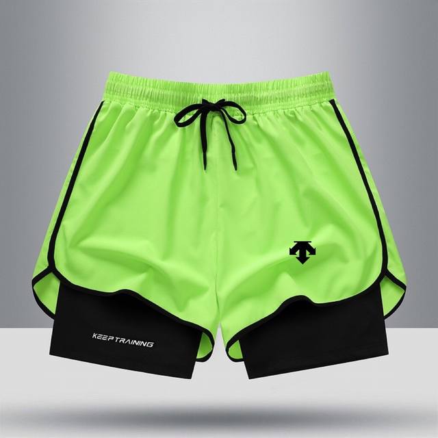 Price reduction benefits! For Descente! Unisex fake two-piece sports three-point
