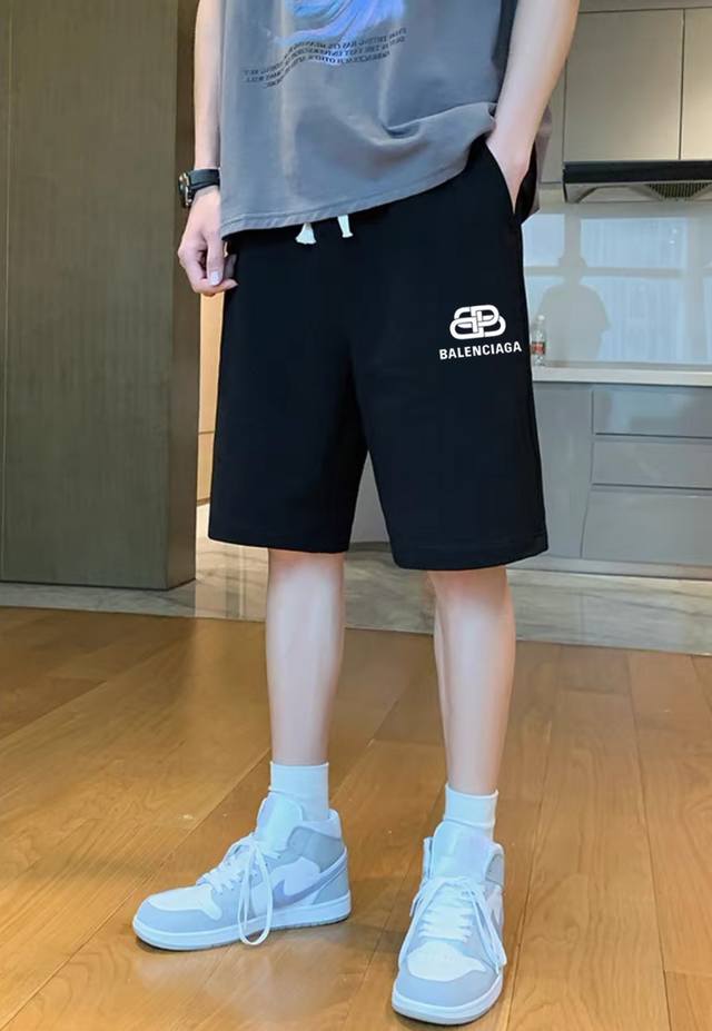Balenciaga lock casual sports shorts Original fabric, high-quality version, the