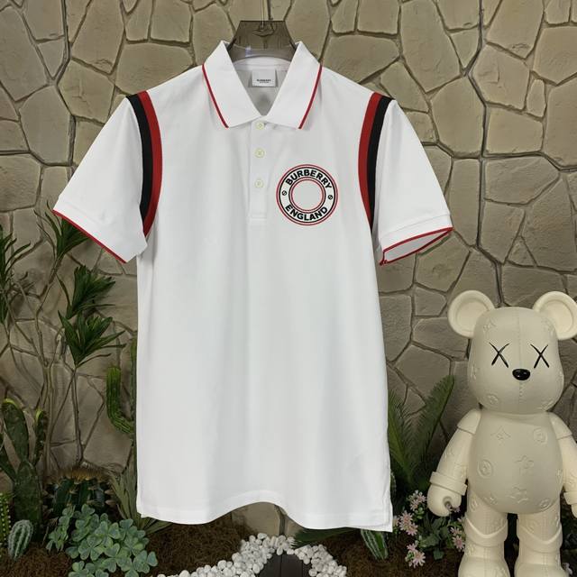Purchasing-level Burberry Burberry letter intarsia striped straight casual short