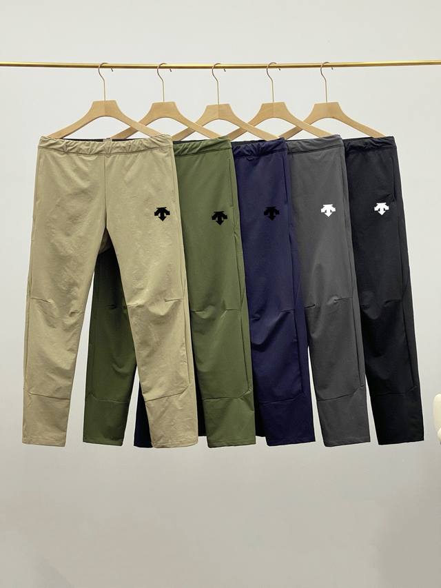 for Descente classic outdoor waterproof trousers Black dark gray navy blue khaki
