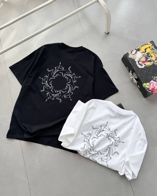 New sizes S to 3Xl Arcteryx Arcteryx 25Ss kaleidoscope Logo couple short-sleeved