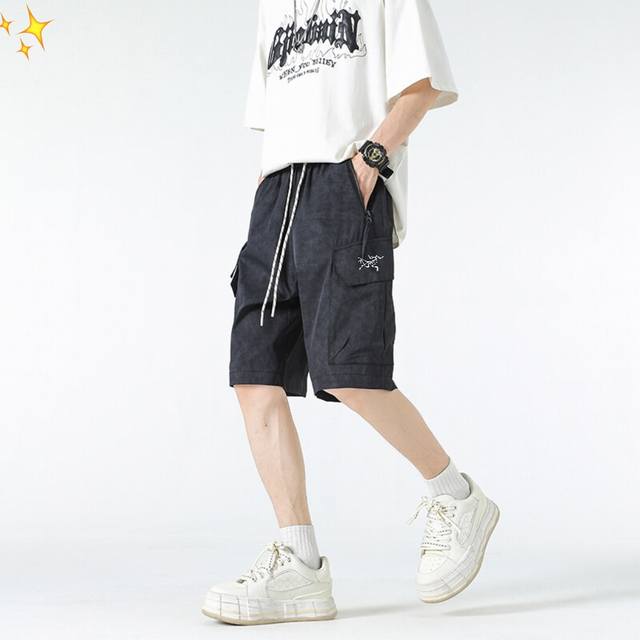 Arc'teryx summer tie-dyed dirty overalls unisex style, popular on Instagram, Dou