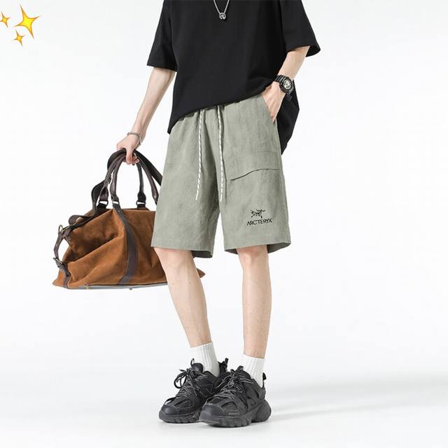 for Arc'teryx 25 summer new tie-dyed dirty workwear shorts sports casual shorts