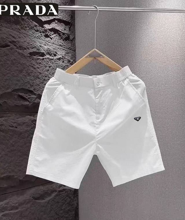 New Prada 2025 new men's pocket workwear casual shorts, men's shorts! Original f