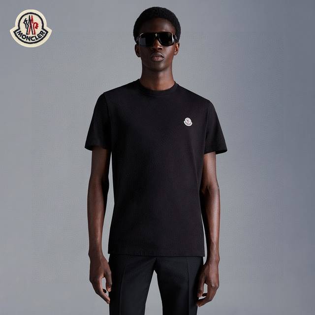 Moncler patch embroidered badge high-end woven silk cotton smooth crisp breathab