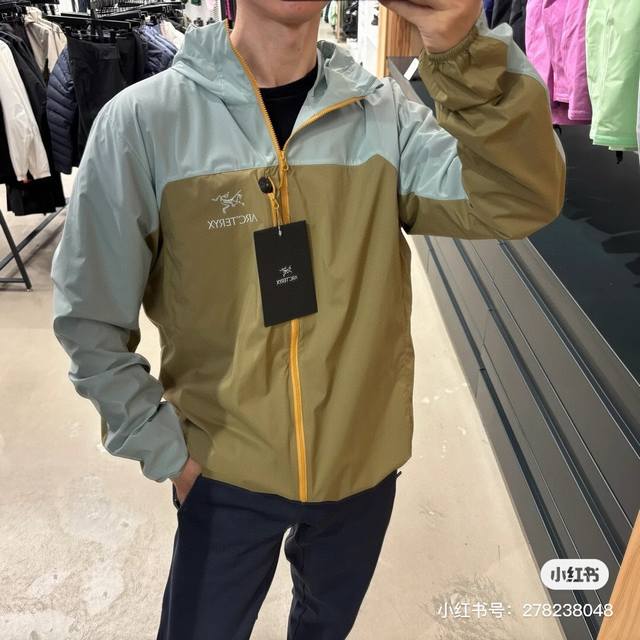 Matching information picture Arc'teryx Squamish Hoody light wind shell hooded ca