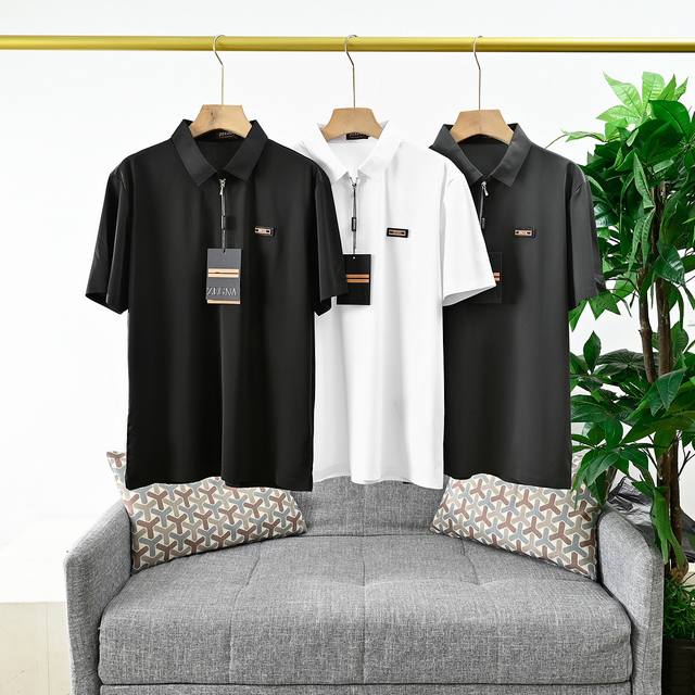 New arrival, Order number: 817# 25Ss New summer Zegna seamless light luxury busi