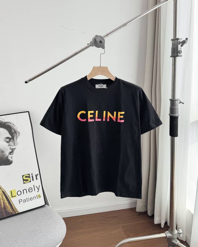 Pure original top original replica - Celine Fw22 Colorful gradient letter logo r