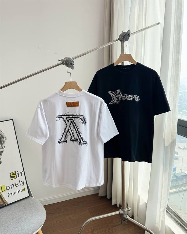 Pure original top original replica - Louis Vuitton Fw23 Logo letter loose casual