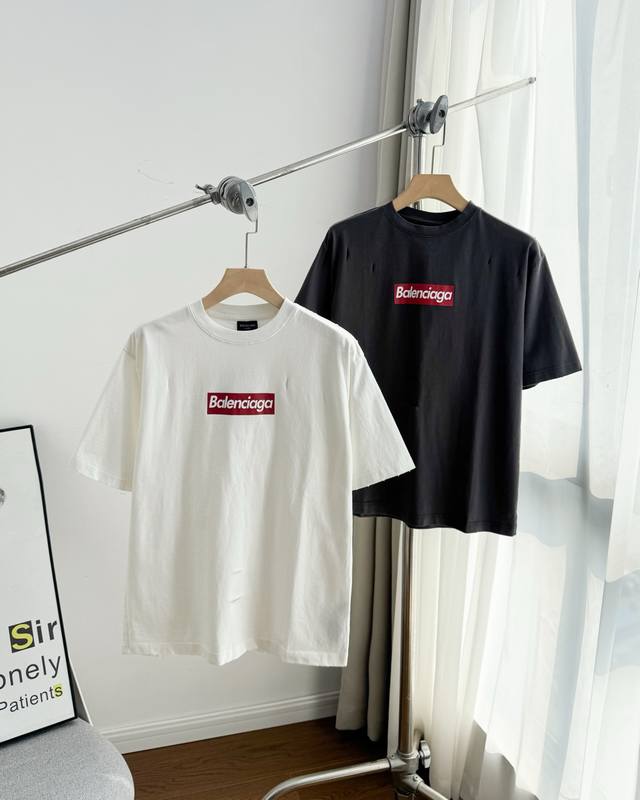 Pure original top original replica - Balenciaga Ss22 Logo slogan print destructi