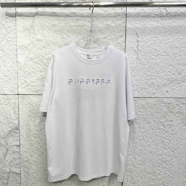 Burberry Bbr25Ss Back Hollow Applique Embroidery Versatile Comfort Loose Casual