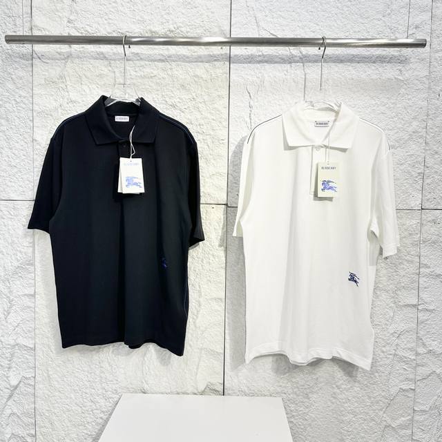 Burberry 24Ss hem war horse embroidered Polo high-end customized self-retained m