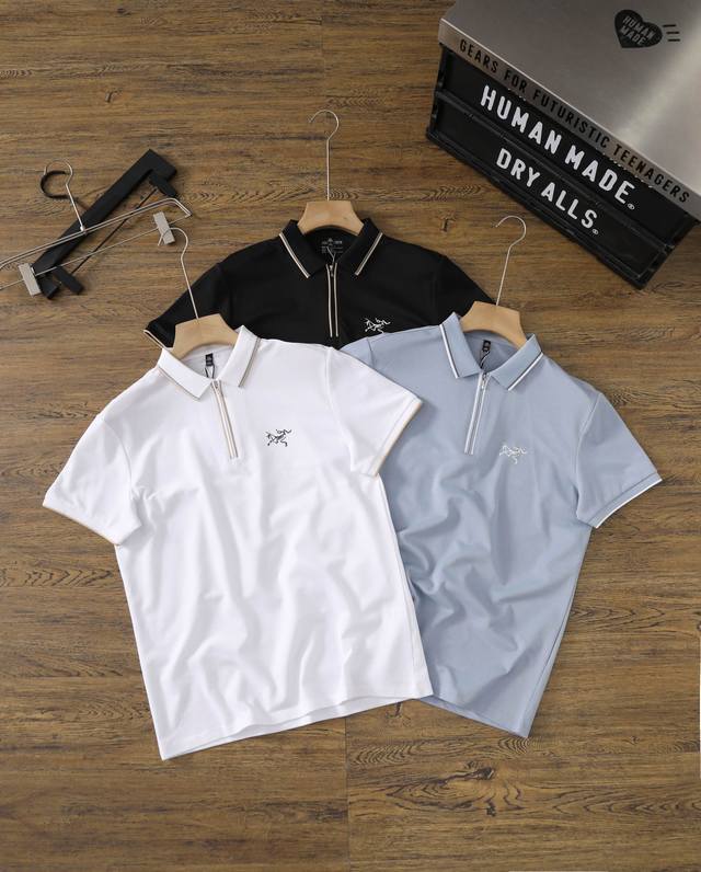 Arc'Teryx - Arc'Teryx Men's Casual Lapel Half-zip Short-sleeved Polo Shirt Silk