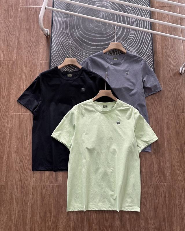 Kolon Sport round neck short-sleeved T-shirt 280G 5A antibacterial short-sleeved