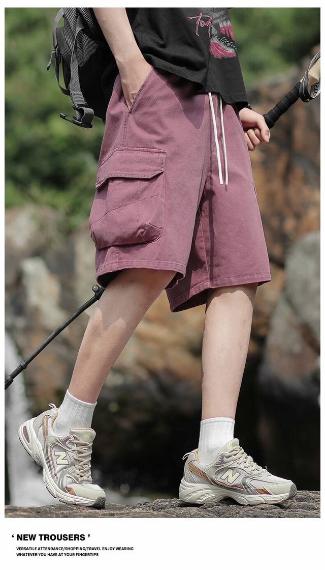 Fila 25Ss new four-color high-quality casual thin work shorts! pants with loose