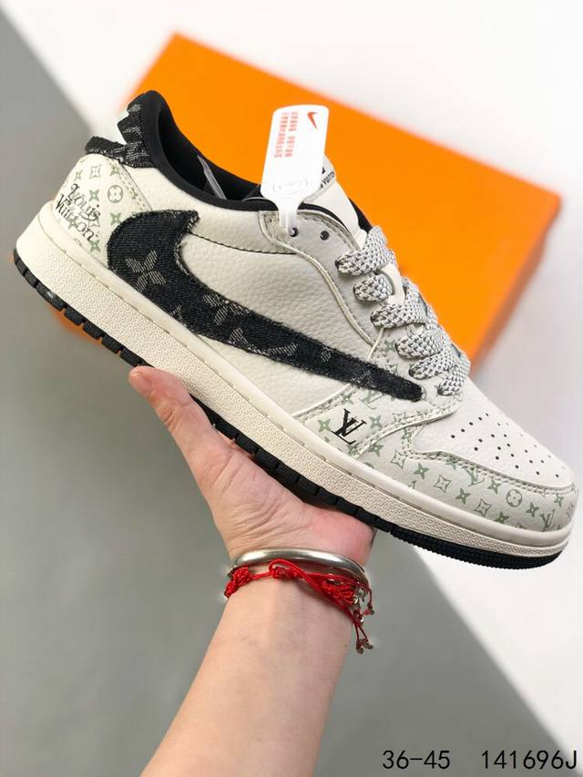 Welfare special price real label with half size! Jordan Air Jordan 1 Low Aj1 Wh