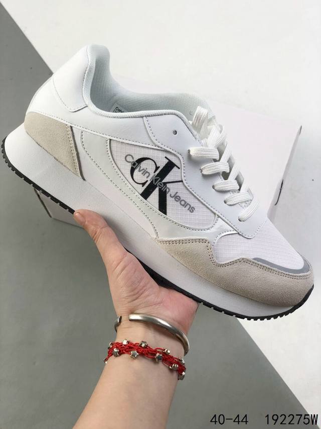 Calvin Klein Calvin Klein Ck street low-top sports trend retro white shoes Calvi