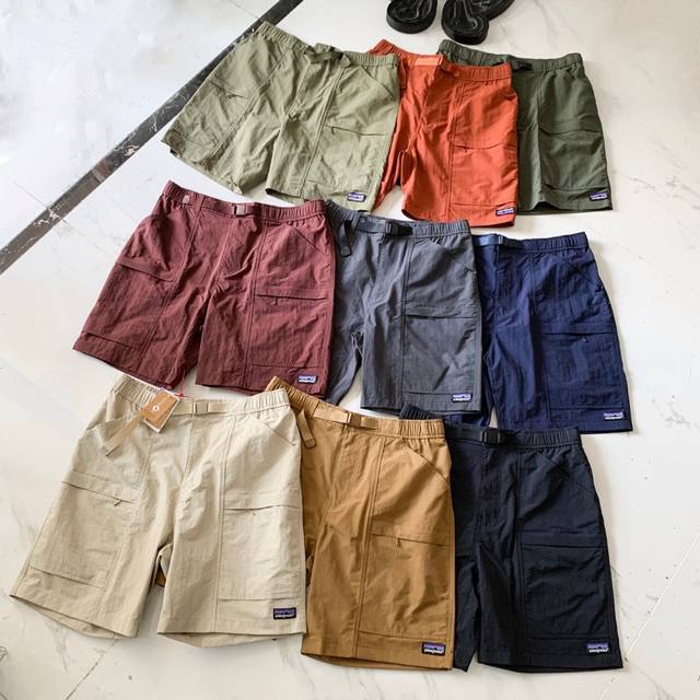 New arrival Patagonia multi-pocket belted work shorts Reactive dyes, natural and