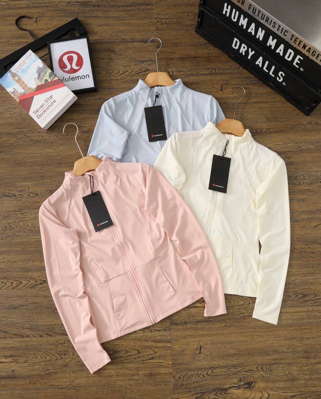 Lululemon Lululemon Stand-up collar zipper sports jacket for women, sun protecti