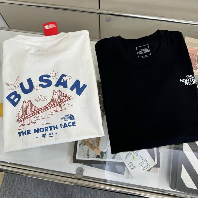 The North Face 25Ss Tnf back peace dove print men and women couple round neck sh