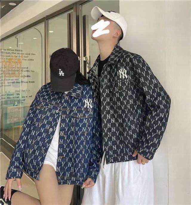 New couple men and women's same style spring and autumn denim shirt collar jacke
