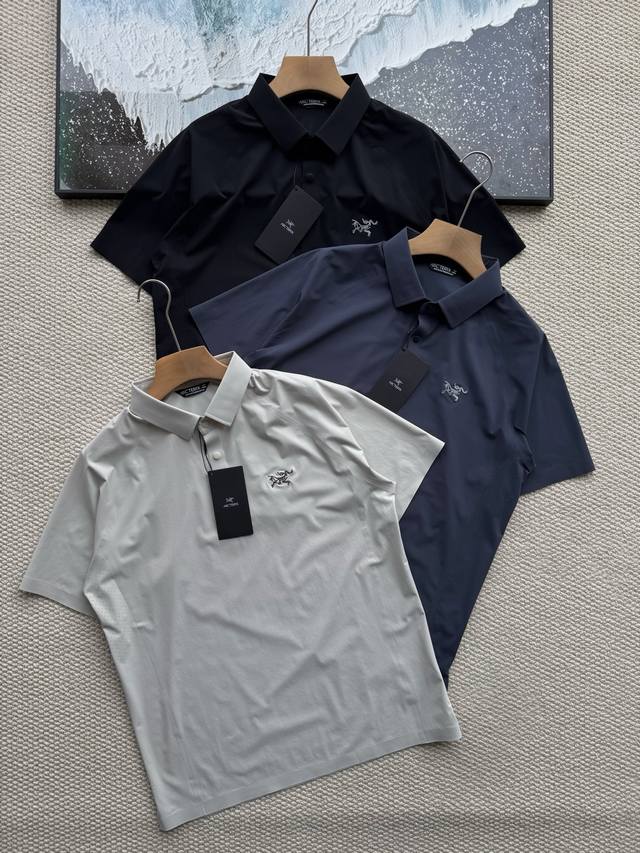 Spot promotion! Arc'teryx summer men's ice silk seamless quick-drying Polo shirt