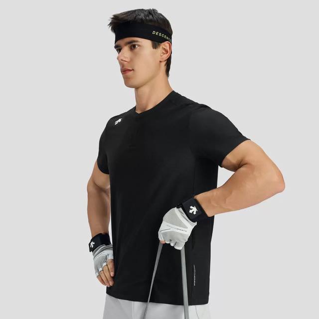 Descente Training series comprehensive training men's Henry collar quick-drying
