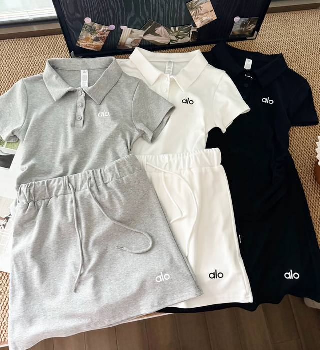 Price P: Product name: Alo new simple casual Polo shirt and skirt set Size: SML