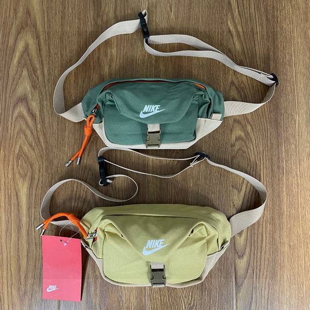 Nike folding buckle color matching bag multifunctional sports leisure waist bag