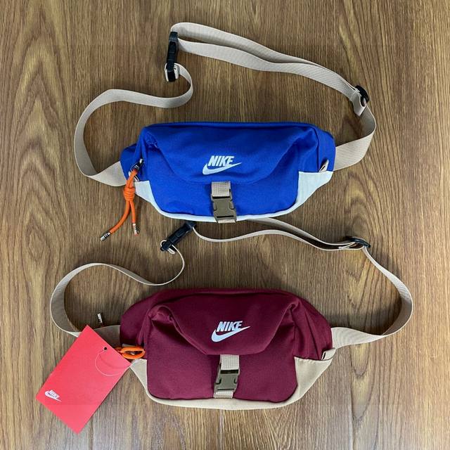 Nike folding buckle color matching bag multifunctional sports leisure waist bag