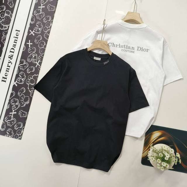 Size S-Xl High-end Customization 25Ss Summer Dior Dior Neckline Back Brand Logo