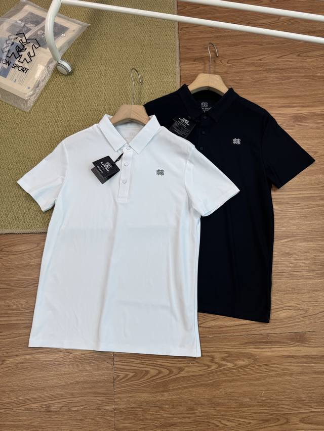 Kolon Sport Ice Silk Cool Polo Shirt Men 25 New Summer Kolon Men Two-color Full